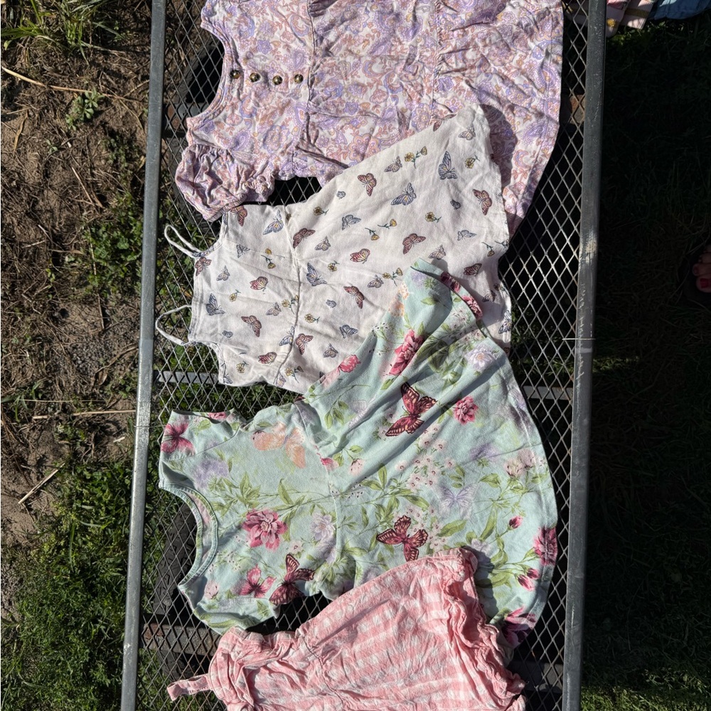 Old Navy White Dress with Butterfly Print